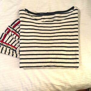 Talbots long sleeve heavyweight Breton T-shirt size M